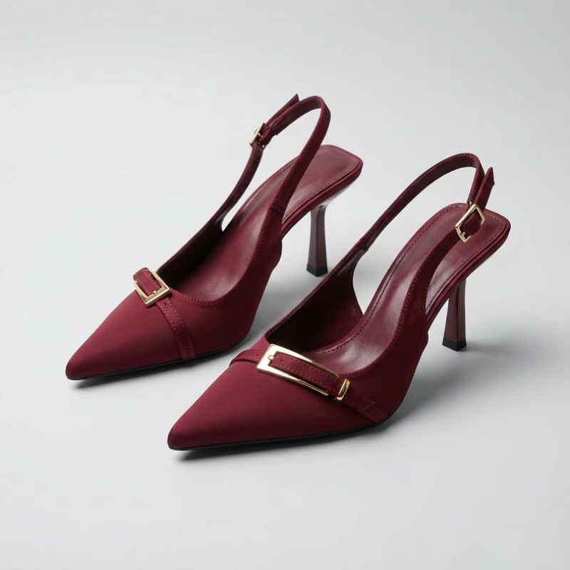 Women Formal Wear For Office - รองเท้าส้นสูงแฟชั่นฤดูร้อนใหม่ สีพื้น เรียบง่าย สไตล์ลำลอง สำหรับผู้หญิง แบรนด์ดีไซเนอร์