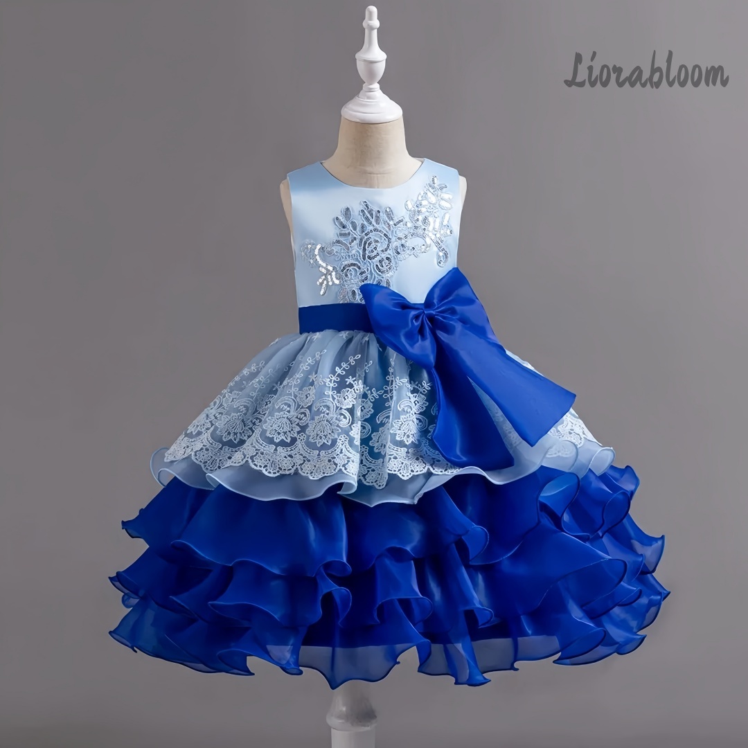 Women'S Formal Wear For Girls - ชุดเดรสเด็กผู้หญิงพร้อมโบว์ขนาดใหญ่ ชุดทางการแบบไม่มีแขนเสื้อ ชุดเดรสเด็กผู้หญิงหลากสี ชุดเดรสปาร์ตี้ ชุดเดรสเจ้าหญิง ชุดทางการที่สง่างาม