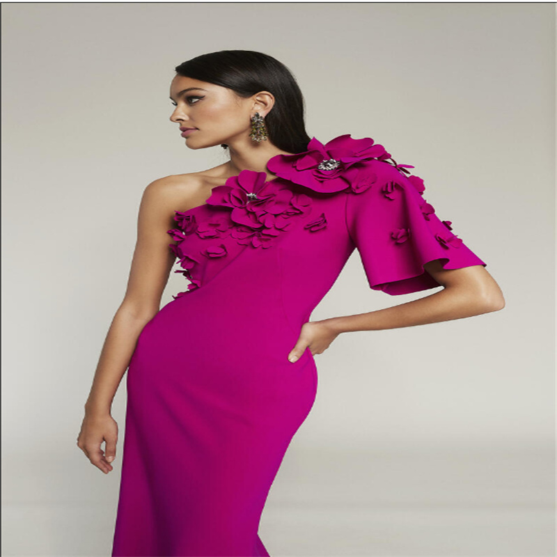 Latest Women Formal Wear - ชุดราตรีออกงานพรอม 2025 ชุดราตรีหรูหรา ชุดเดรสออกงานสำหรับผู้หญิง แบบไหล่เดียว แฟชั่นล่าสุด