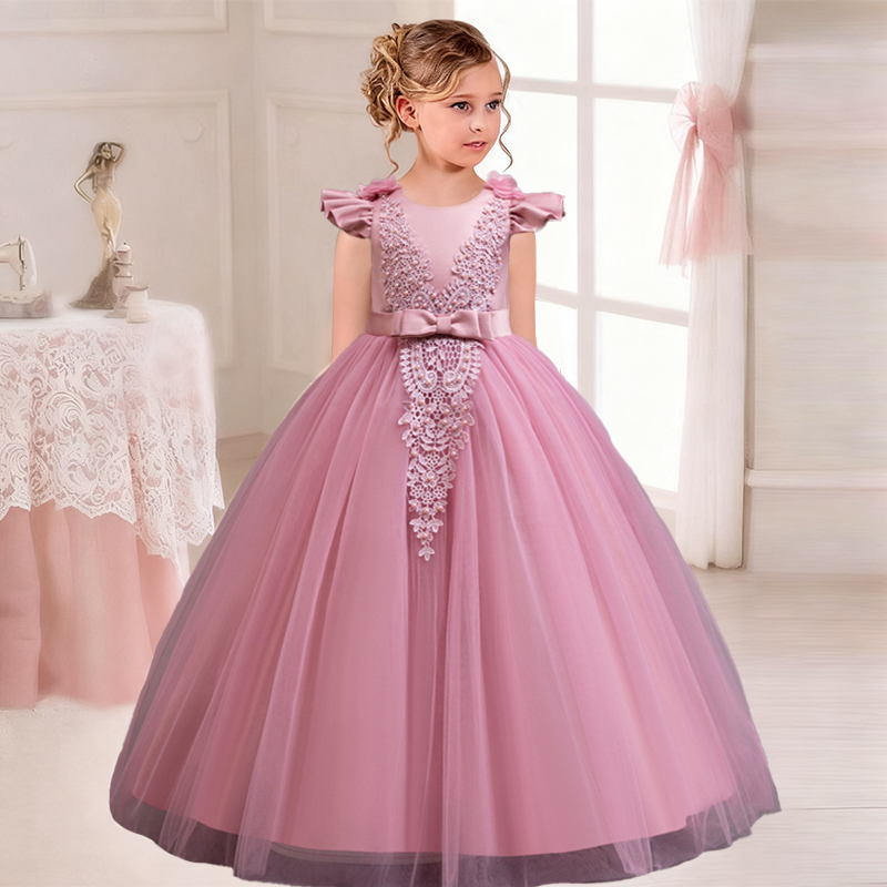 Women'S Formal Wear For Girls - 4-12 ปี แต่งตัวปาร์ตี้เต้นรำ ชุดเดรสเด็กผู้หญิง ชุดแต่งงานเด็กผู้หญิง ชุดเดรสปาร์ตี้เด็กผู้หญิง