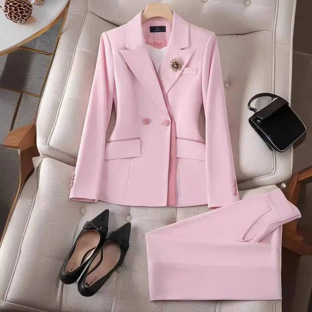 ชุดสูททำงานผู้หญิง สไตล์หรูหรา - Women'S Formal Wear Pantsuits บทวิจารณ์และราคา