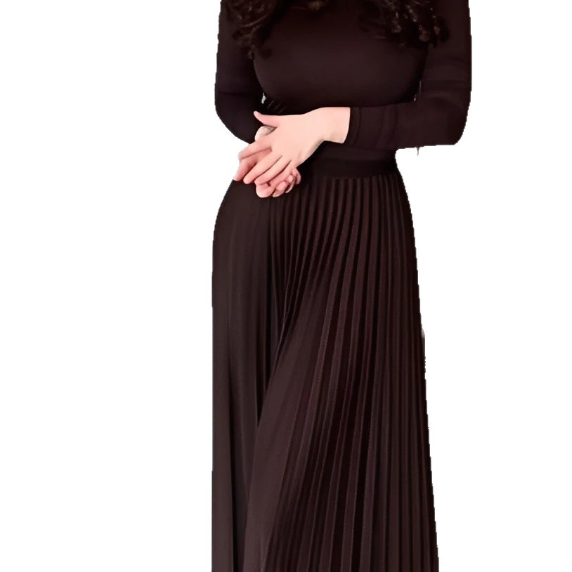 เสื้อถักแขนยาวสีพื้นแบบเข้ารูป - Pencil Skirt Midi บทวิจารณ์และราคา