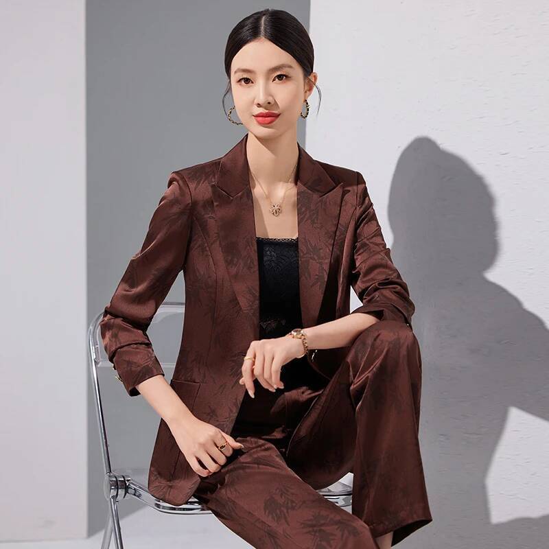 ชุดสูทผ้าคุณภาพสูงสำหรับผู้หญิ - Women'S Formal Wear Pantsuits บทวิจารณ์และราคา