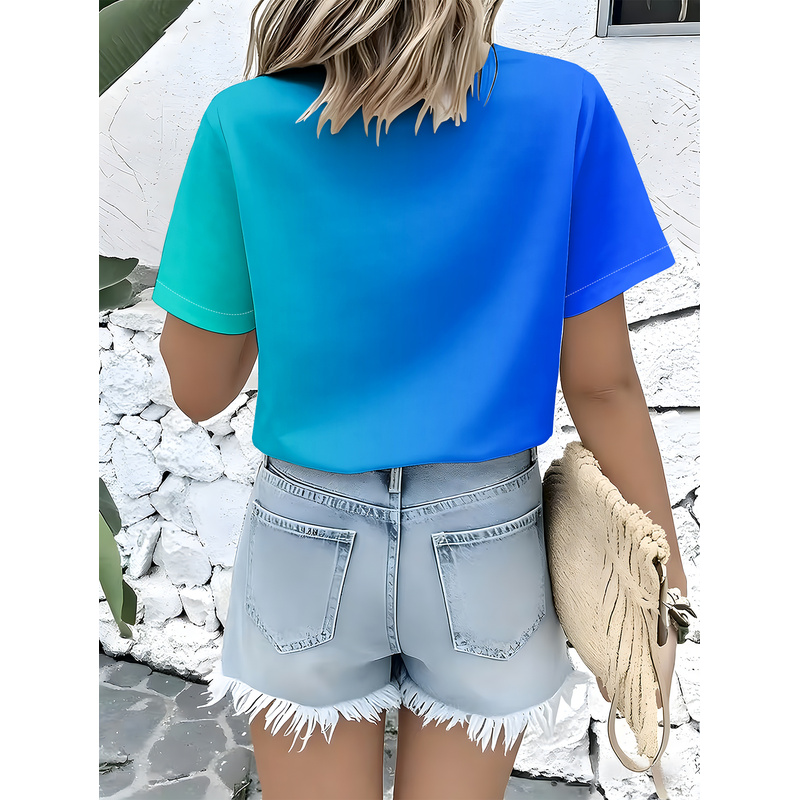 เสื้อเชิ้ตแขนสั้นลำลองสำหรับผู - Women Formal Wear Stitching บทวิจารณ์และราคา