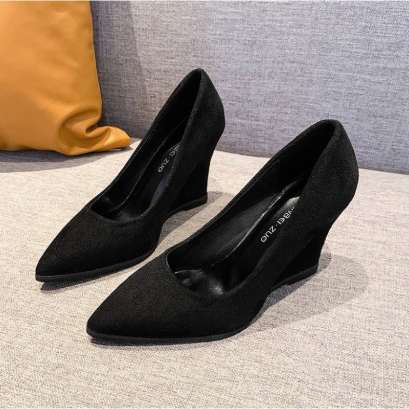 รองเท้าส้นเตารีดแฟชั่นสไตล์ใหม - Women Formal Wear For Office บทวิจารณ์และราคา