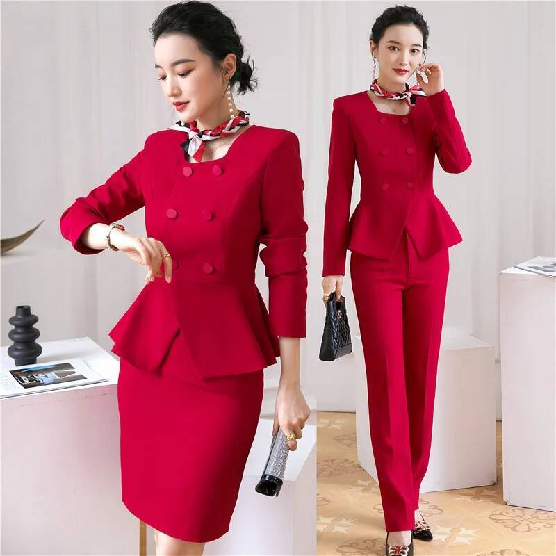 ชุดสูททำงานผู้หญิงสไตล์มืออาชี - Women'S Formal Wear Pantsuits บทวิจารณ์และราคา
