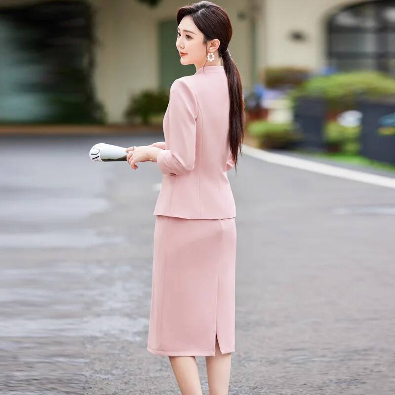 ชุดสูททำงานผู้หญิงไซส์ใหญ่สำหร - Women Formal Wear Stitching บทวิจารณ์และราคา