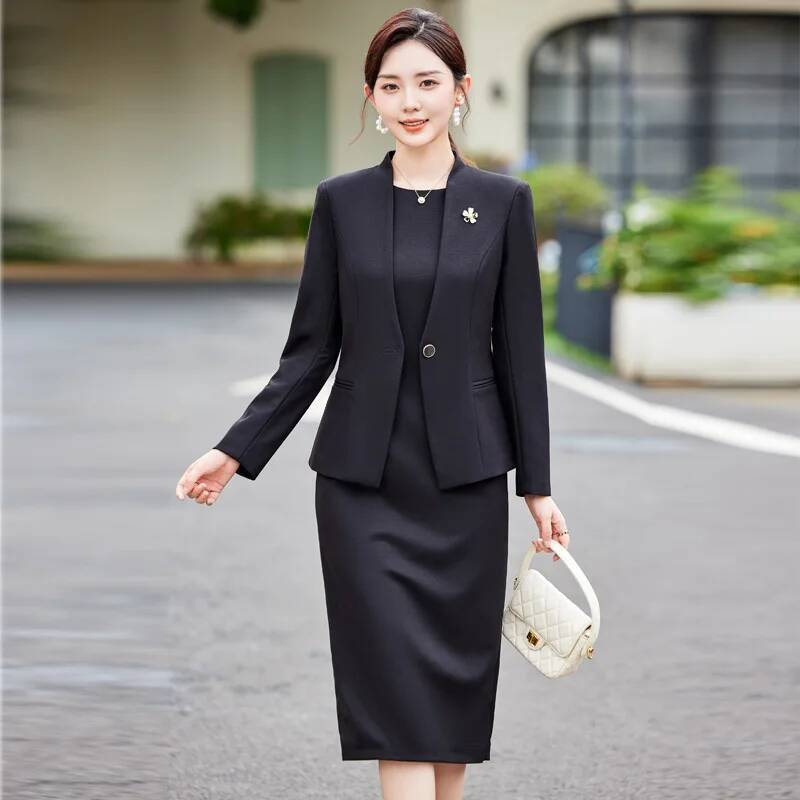 ชุดสูททำงานผู้หญิงไซส์ใหญ่สำหร - Women Formal Wear Stitching บทวิจารณ์และราคา