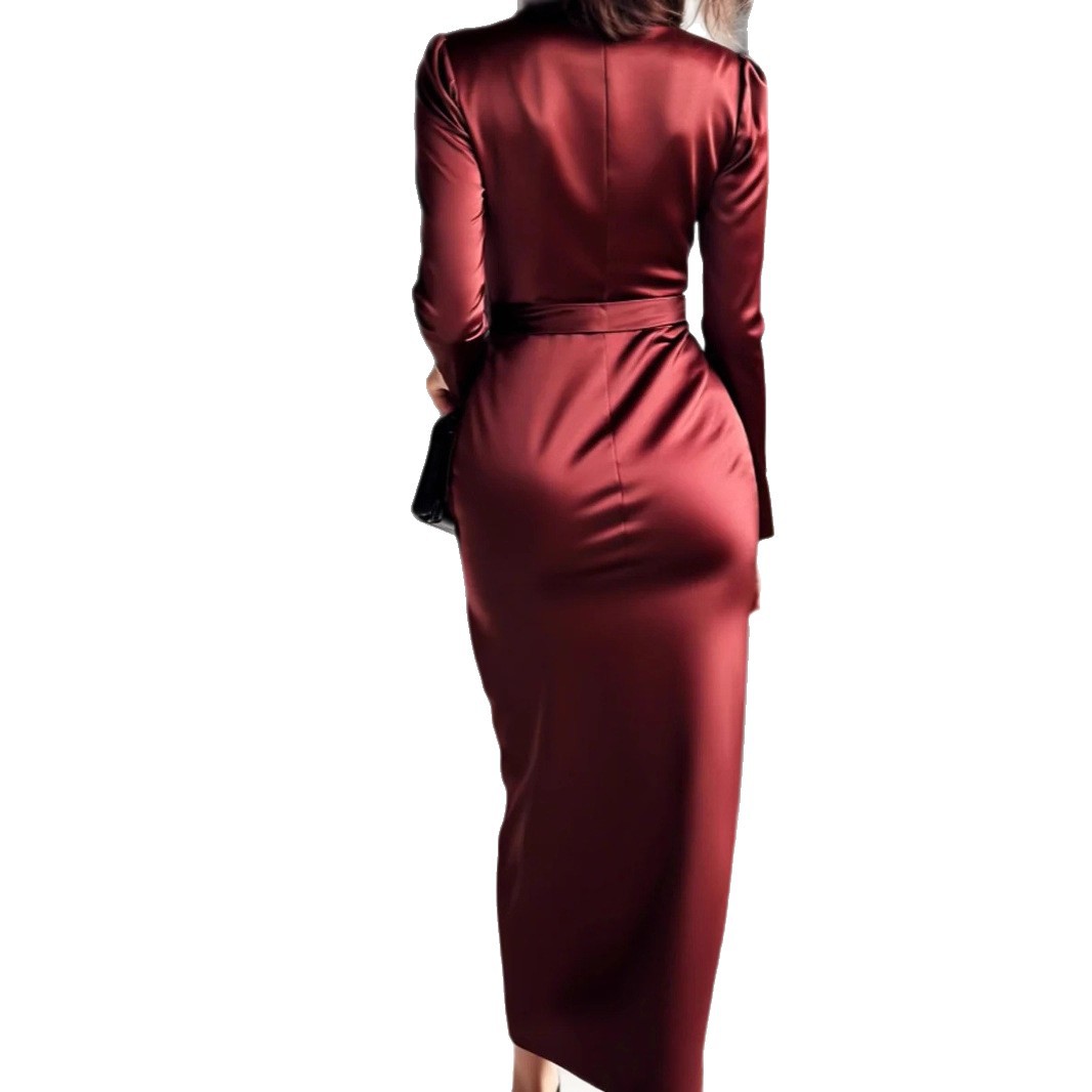 ชุดเดรสผ้าซาตินแขนยาวสำหรับฤดู - Women Formal Wear Trends บทวิจารณ์และราคา