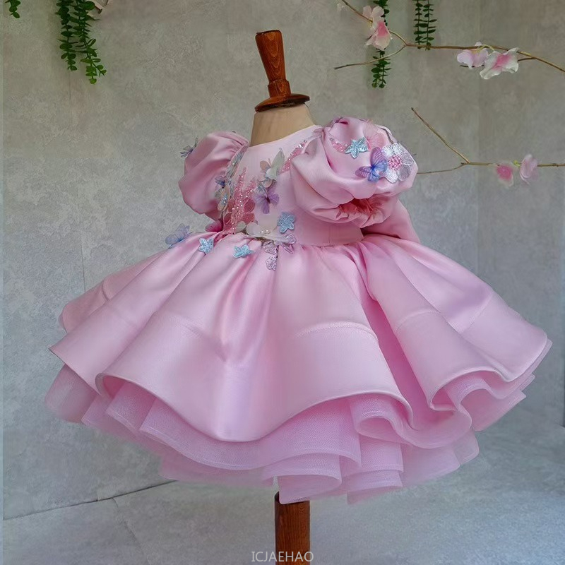 เด็กใหม่ชุดซาตินแขนฟองเจ้าหญิง - Women'S Formal Wear For Girls บทวิจารณ์และราคา
