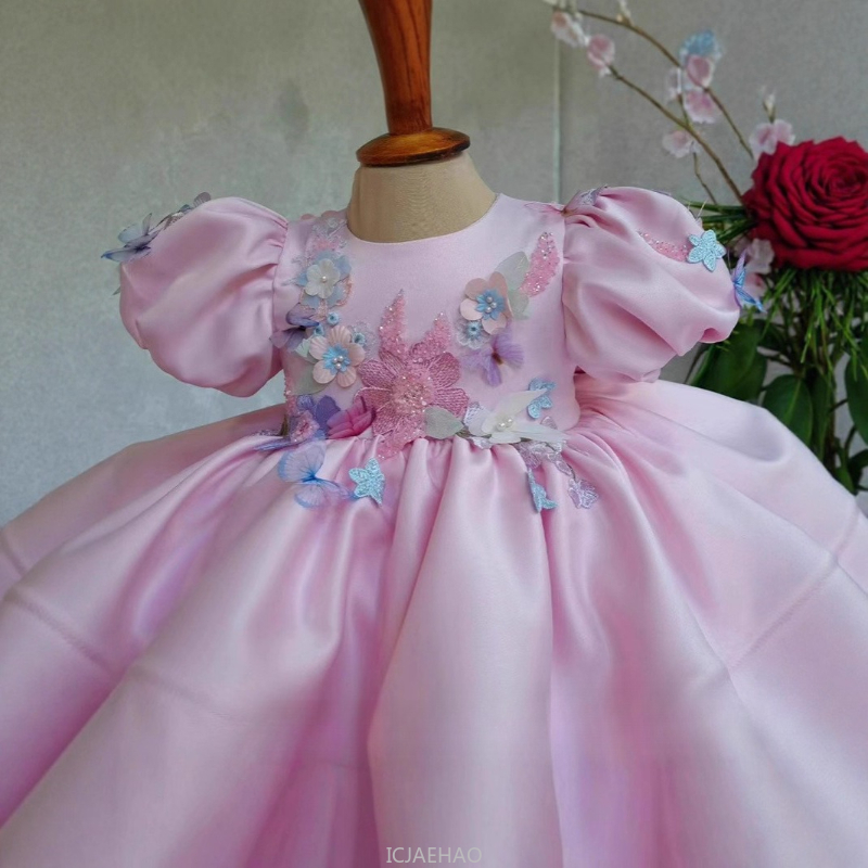 เด็กใหม่ชุดซาตินแขนฟองเจ้าหญิง - Women'S Formal Wear For Girls บทวิจารณ์และราคา