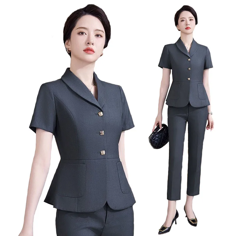 Pop 2024 ฤดูร้อนอย่างเป็นทางกา - Women'S Formal Wear Pantsuits บทวิจารณ์และราคา
