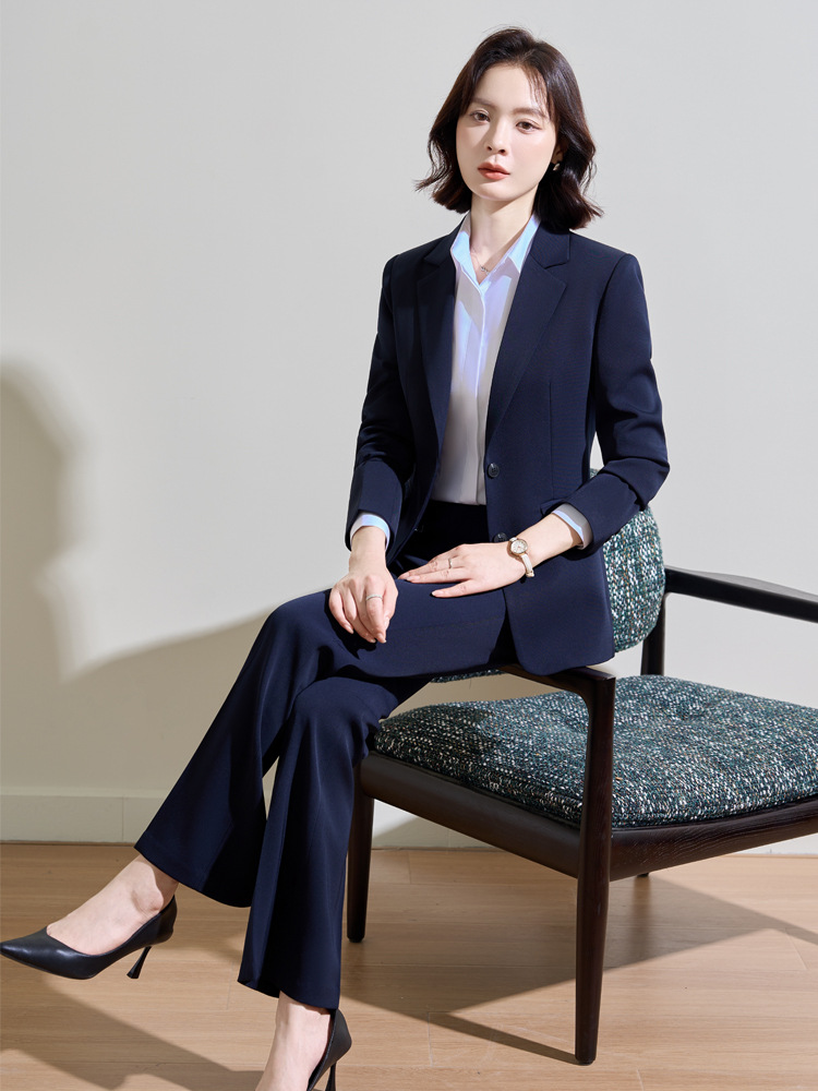 ชุดสูทสีน้ำเงินกรมท่าสำหรับผู้ - Women'S Formal Wear Pantsuits บทวิจารณ์และราคา