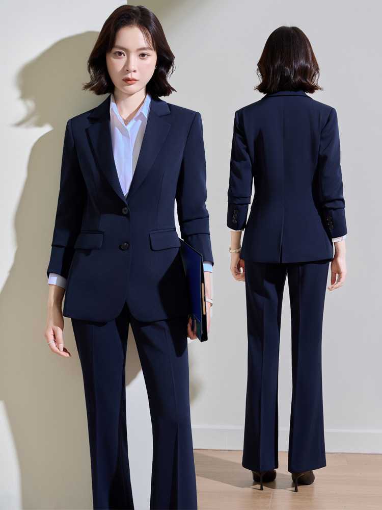 ชุดสูทสีน้ำเงินกรมท่าสำหรับผู้ - Women'S Formal Wear Pantsuits บทวิจารณ์และราคา