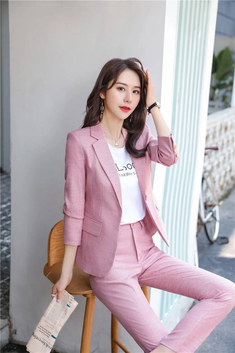 ชุดสูทสีเขียวดีไซน์ใหม่สำหรับผ - Women'S Formal Wear Pantsuits บทวิจารณ์และราคา
