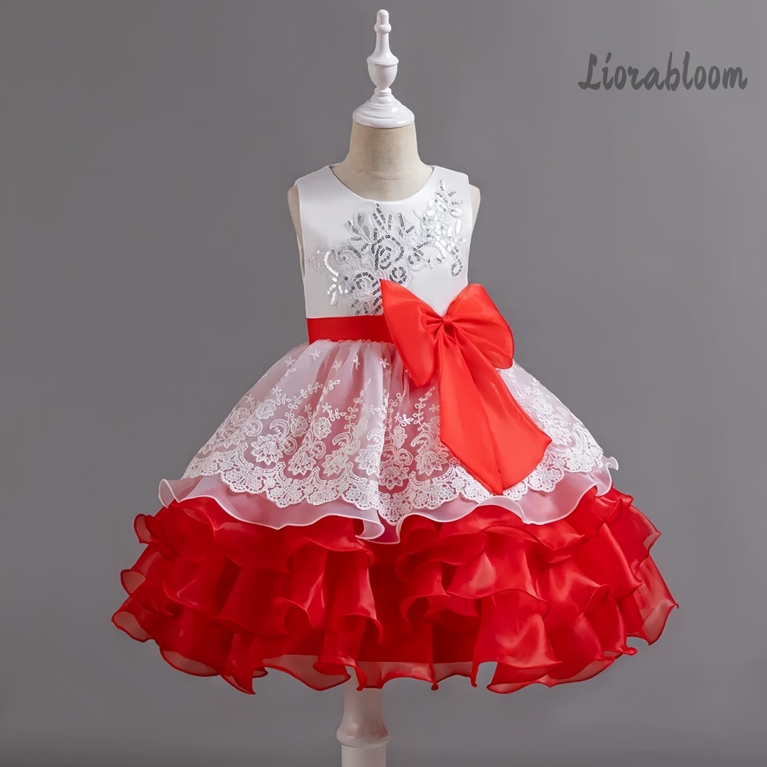 ชุดเดรสเด็กผู้หญิงพร้อมโบว์ขนา - Women'S Formal Wear For Girls บทวิจารณ์และราคา