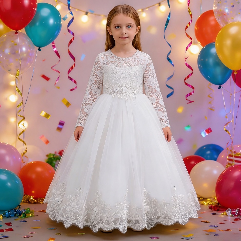 ชุดเดรสเด็กผู้หญิง เดรสยาวสำหร - Women'S Formal Wear For Girls บทวิจารณ์และราคา