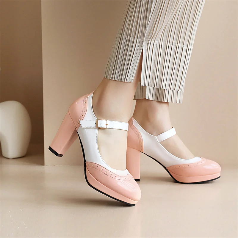 รองเท้าส้นสูงแบบแมรี่เจนสีเหลื - Women Formal Wear For Office บทวิจารณ์และราคา