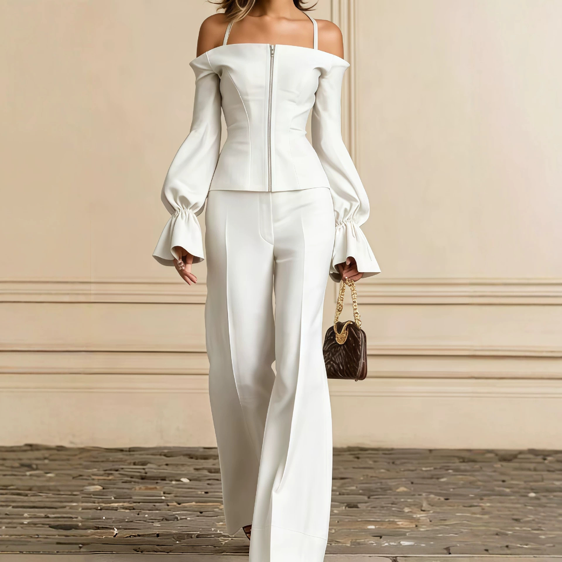 ชุดกางเกง 2 ชิ้นสำหรับผู้หญิง  - Women'S Formal Wear Suits บทวิจารณ์และราคา