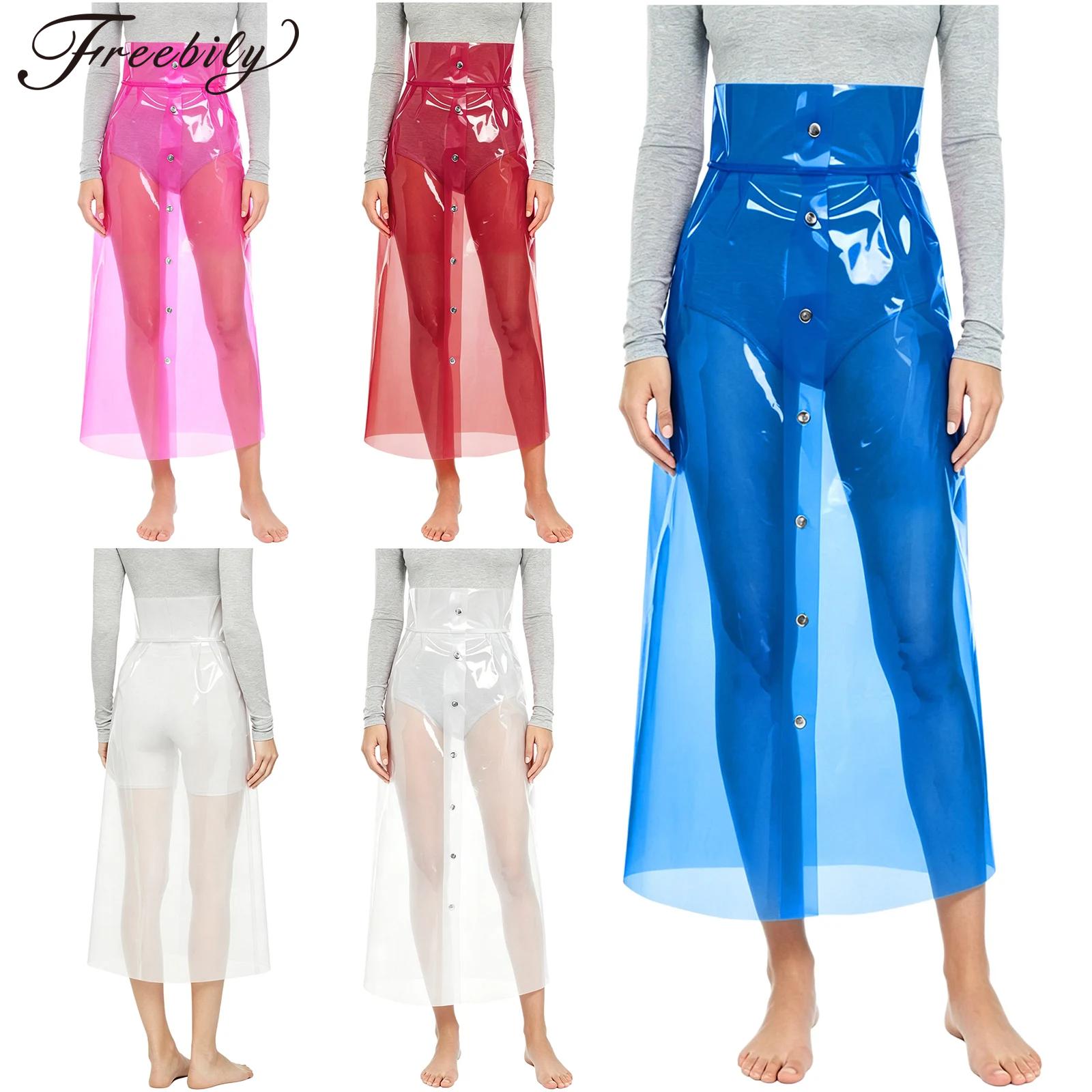 กระโปรง PVC ซีทรูสำหรับผู้หญิง - Pencil Skirt Midi บทวิจารณ์และราคา