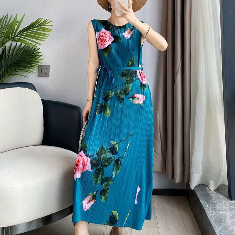 ชุดเดรสสตรีชุดราตรีMiyakeจีบRo - Pencil Skirt Midi บทวิจารณ์และราคา