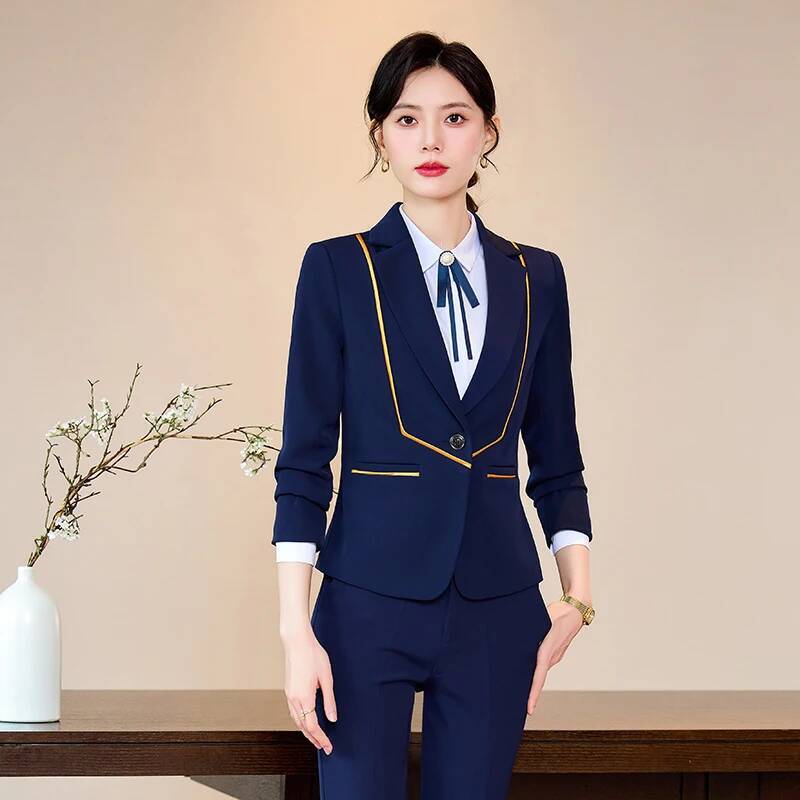 ชุดทำงานสุภาพสตรี ชุดสูททำงานแ - Women'S Formal Wear Pantsuits บทวิจารณ์และราคา