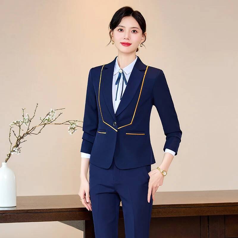 ชุดทำงานสุภาพสตรี ชุดสูททำงานแ - Women'S Formal Wear Pantsuits บทวิจารณ์และราคา