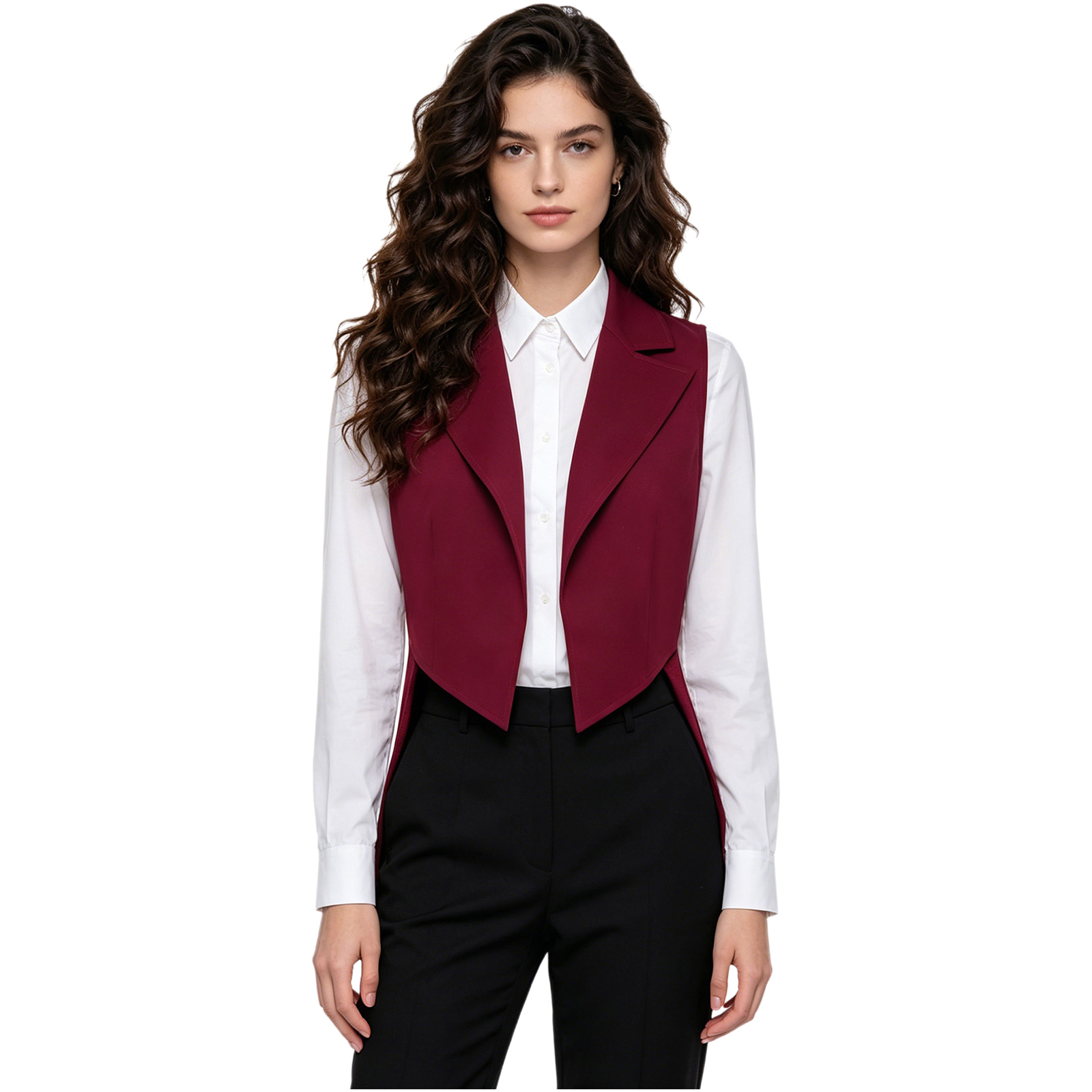 เสื้อกั๊กสไตล์วินเทจสำหรับผู้ห - Women Formal Wear Stitching บทวิจารณ์และราคา