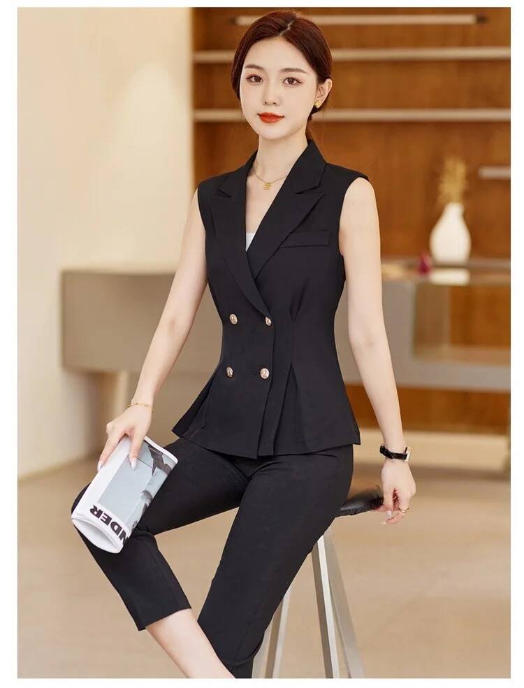 ชุดสูทผู้หญิงแบบหรูหรา 2 ชิ้น  - Women'S Formal Wear Pantsuits บทวิจารณ์และราคา