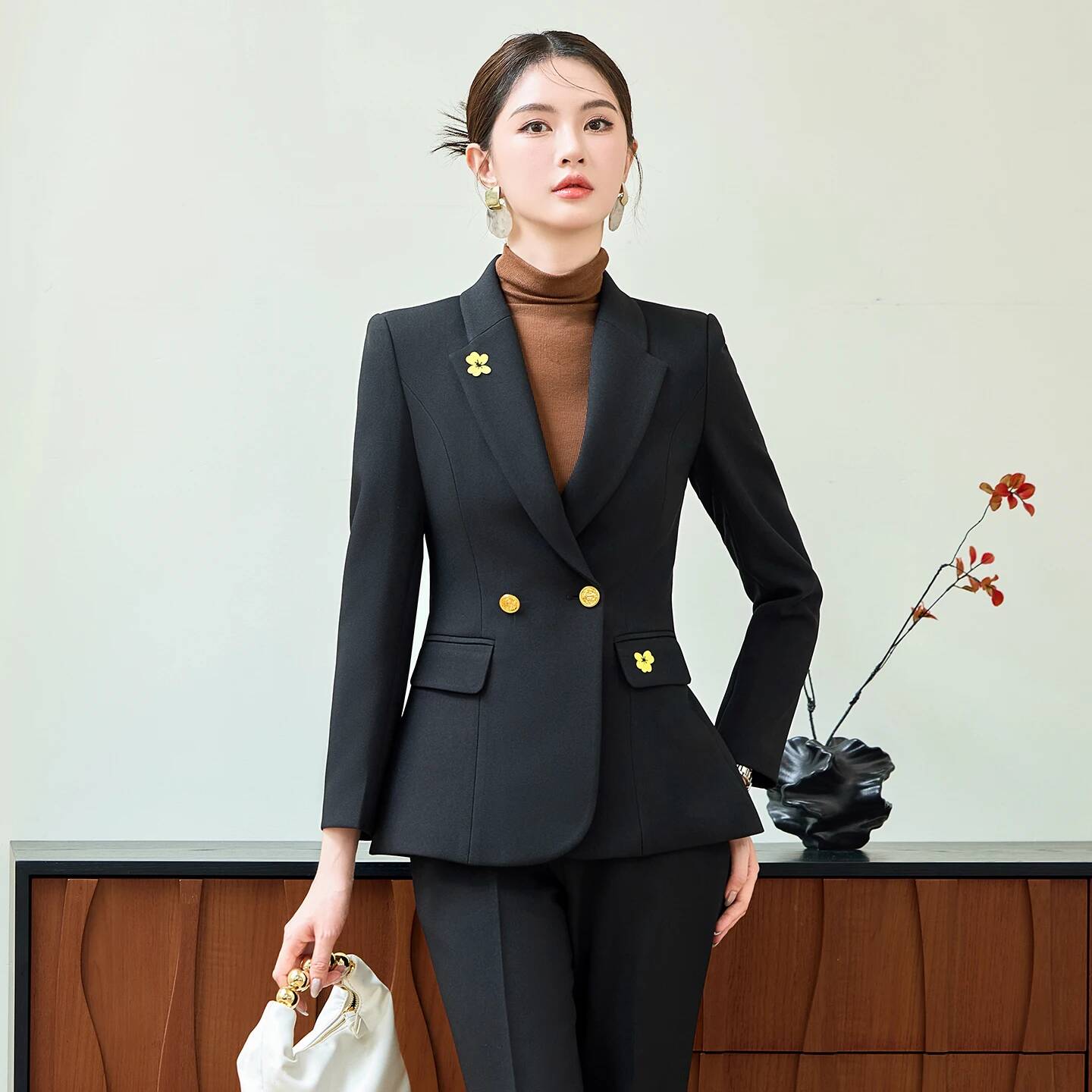 ชุดสูททำงานผู้หญิงแบบเป็นทางกา - Women'S Formal Wear Pantsuits บทวิจารณ์และราคา