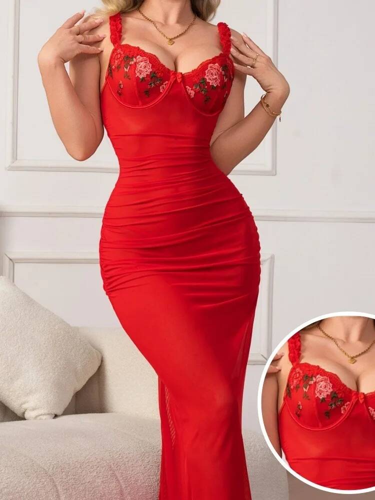 ชุดเดรสสีแดงรัดรูปพร้อมสายรัดช - Women Formal Wear Trends บทวิจารณ์และราคา