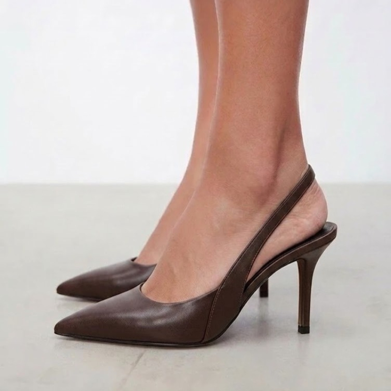 รองเท้าส้นสูงสตรีแบบสลิงแบ็คหั - Women Formal Wear For Office บทวิจารณ์และราคา