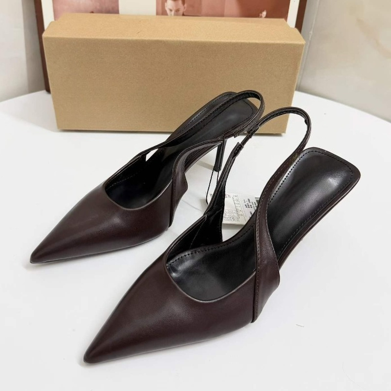 รองเท้าส้นสูงสตรีแบบสลิงแบ็คหั - Women Formal Wear For Office บทวิจารณ์และราคา