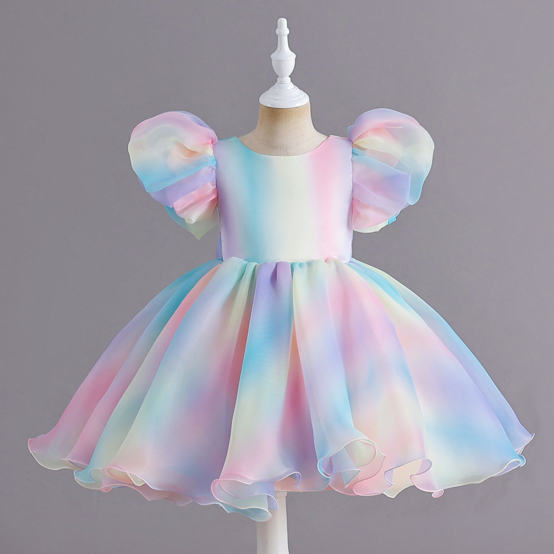 ชุดเดรสเด็กผู้หญิงลายรุ้งหวาน, - Women'S Formal Wear For Girls บทวิจารณ์และราคา